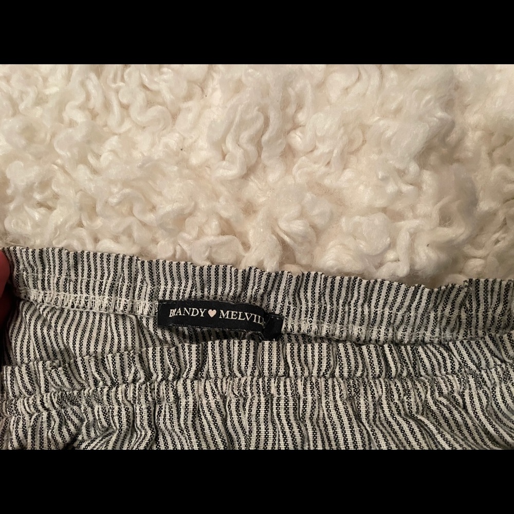 Brandy Melville striped off shoulder top - Picture 2 of 2